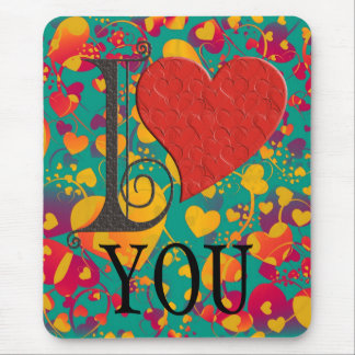 I LOVE ... your text Mouse Pad