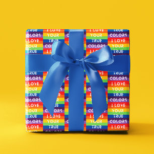 I Love Your True Colours Wrapping Paper Sheets