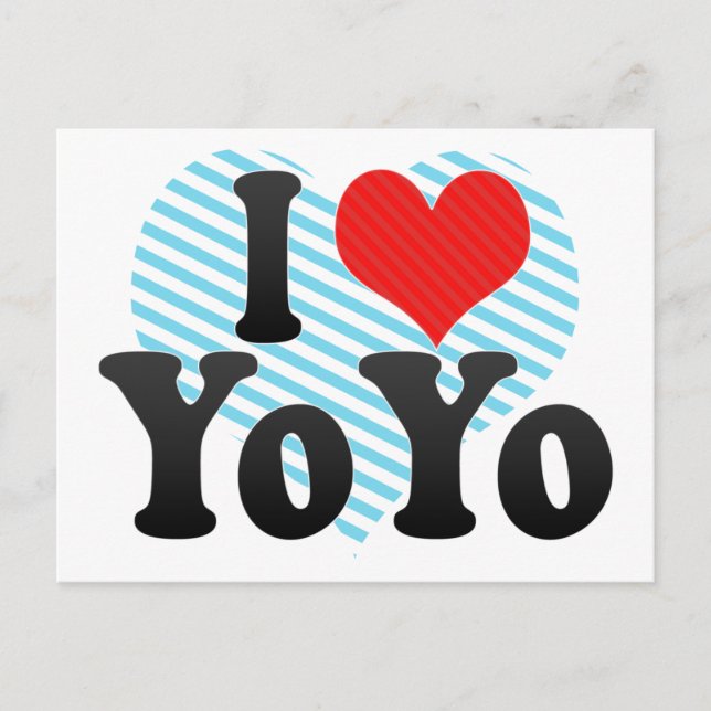 I Love YoYo Postcard (Front)