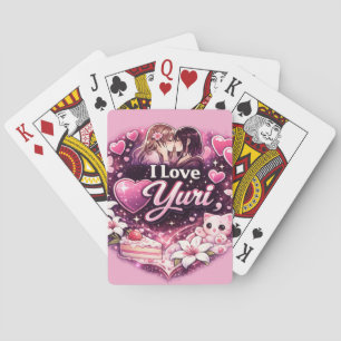I Love Yuri Kawaii Girls’ Love Anime Aesthetic Playing Cards