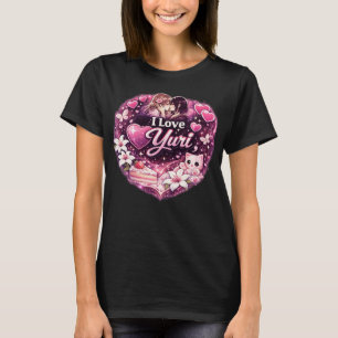 I Love Yuri Kawaii Girls’ Love Anime Aesthetic T-Shirt