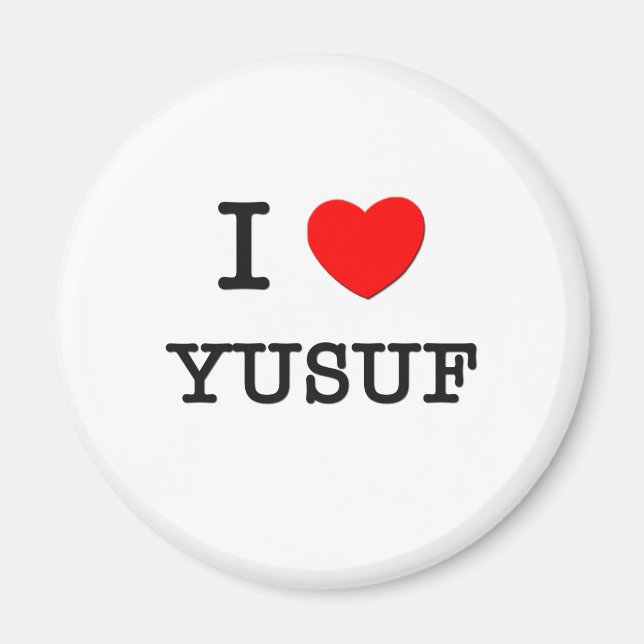 I Love Yusuf Magnet (Front)