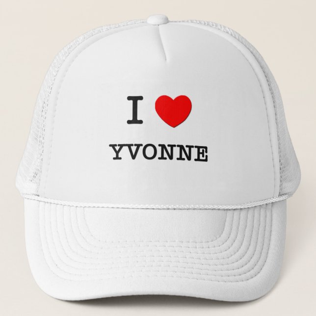 I Love Yvonne Trucker Hat (Front)