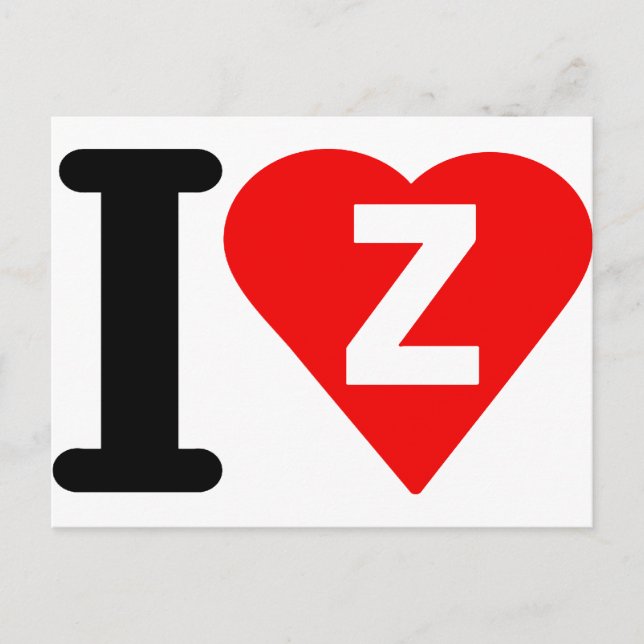I-LOVE-Z. POSTCARD (Front)