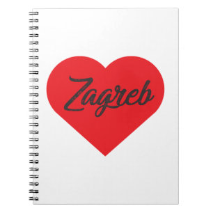 I Love Zagreb - Croatia Notebook