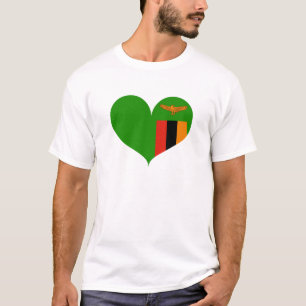I Love Zambia Flag T-Shirt