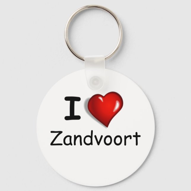 I Love Zandvoort Key Ring (Front)