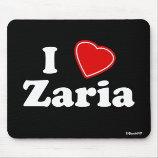 I Love Zaria Mouse Pad