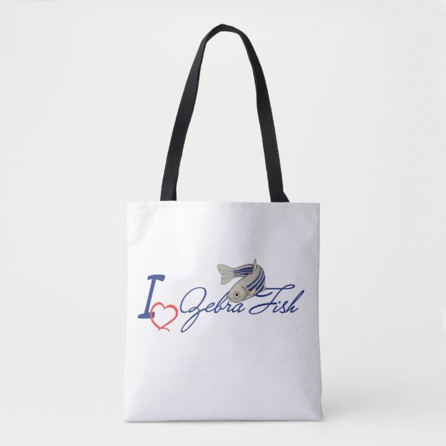 I love zebra fish tote bag (Front)