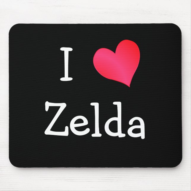 I Love Zelda Mouse Pad (Front)