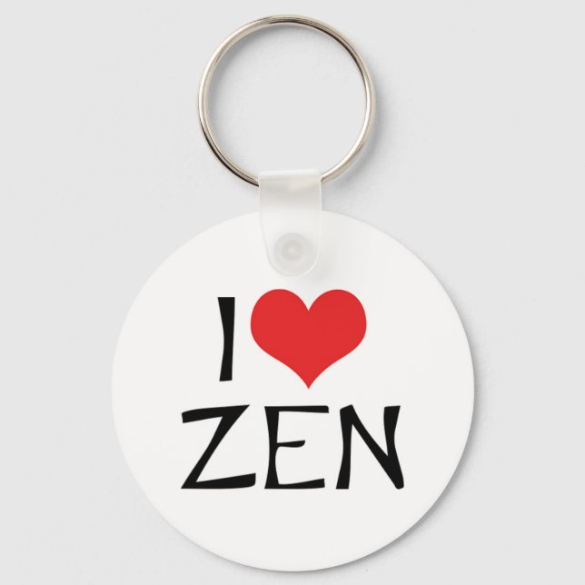 I Love Zen Keychain (Front)
