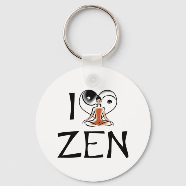 I Love Zen Keychain (Front)