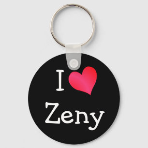 I Love Zeny Key Ring