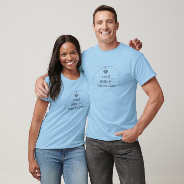 I Love Zero, One, and Fibonacci T-Shirt (Unisex)