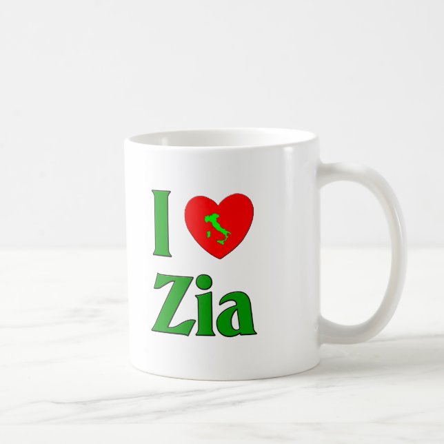I Love Zia Coffee Mug (Right)