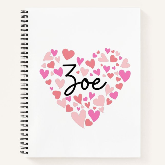 I love Zoe Notebook (Front)