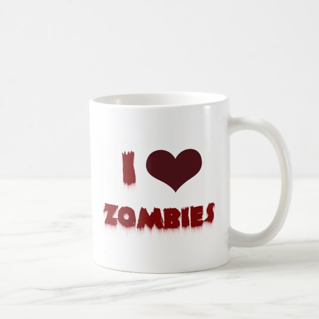 I Love Zombies! Coffee Mug (Right)
