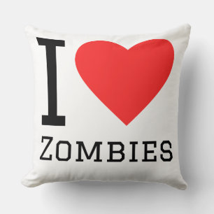 I love zombies cushion