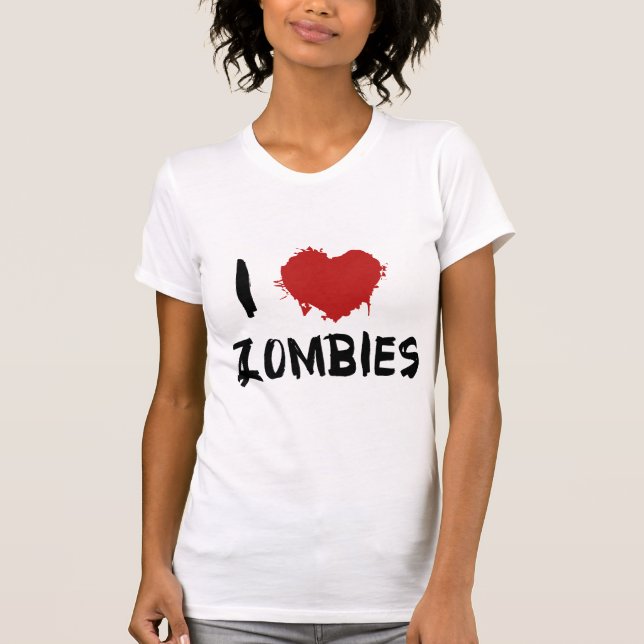 I Love Zombies T-Shirt (Front)
