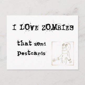 I Love Zombies that send postcards