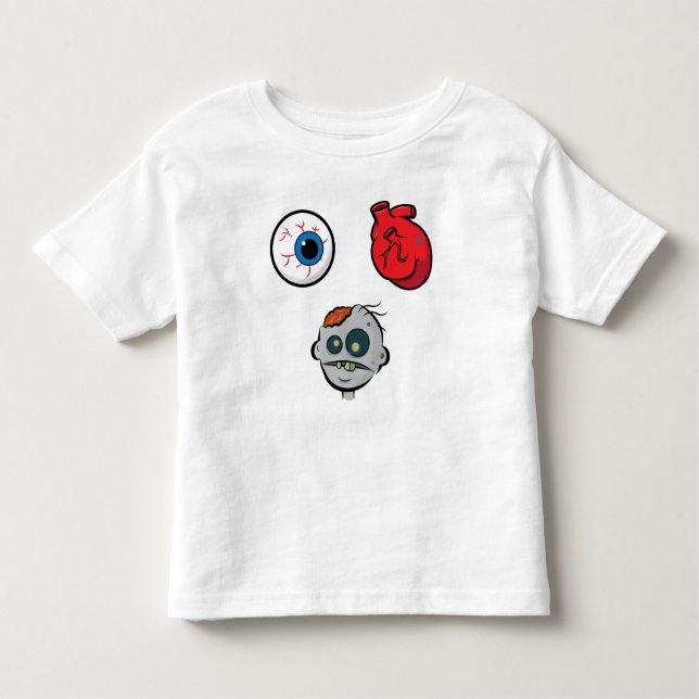 I Love Zombies Toddler T-Shirt (Front)