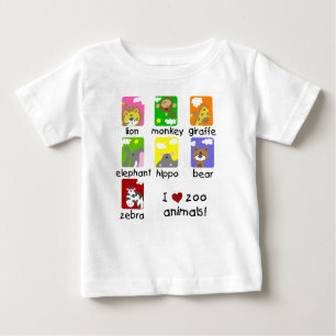 I Love Zoo Animals Toddler Pullover Hoodie