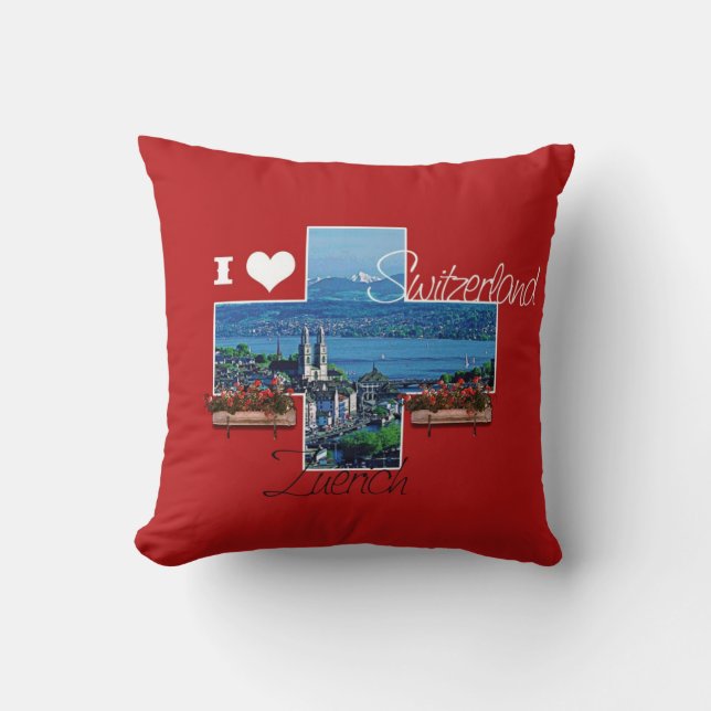 I love Zuerich, Switzerland - Pillow (Front)