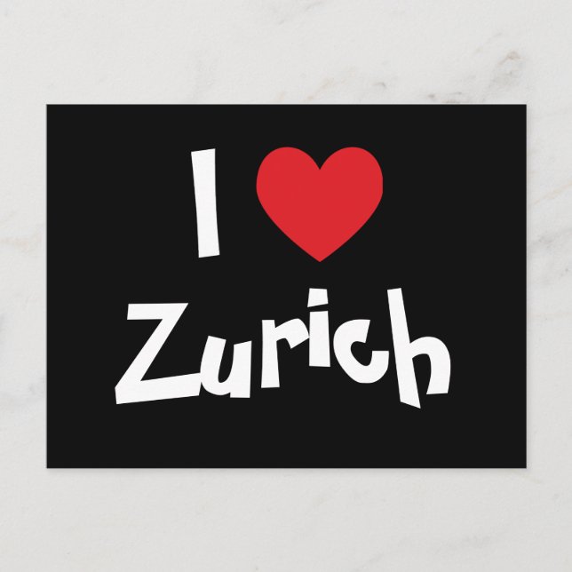 I Love Zurich Postcard (Front)