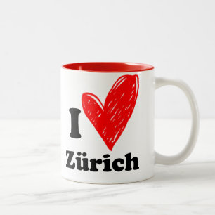 I love Zürich Two-Tone Coffee Mug
