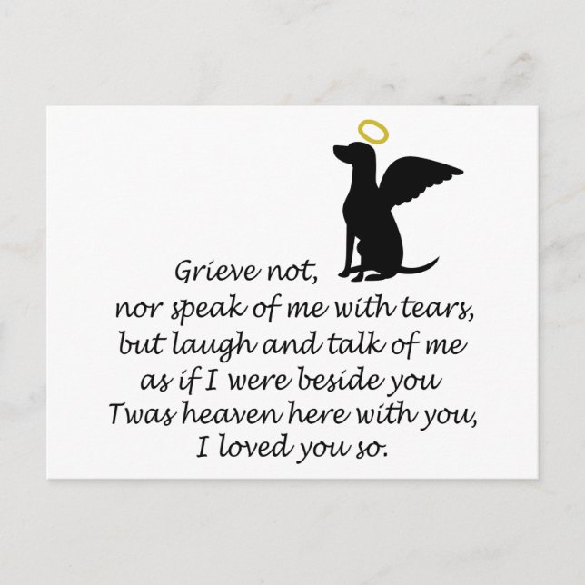 I Loved You So Postcard (Front)