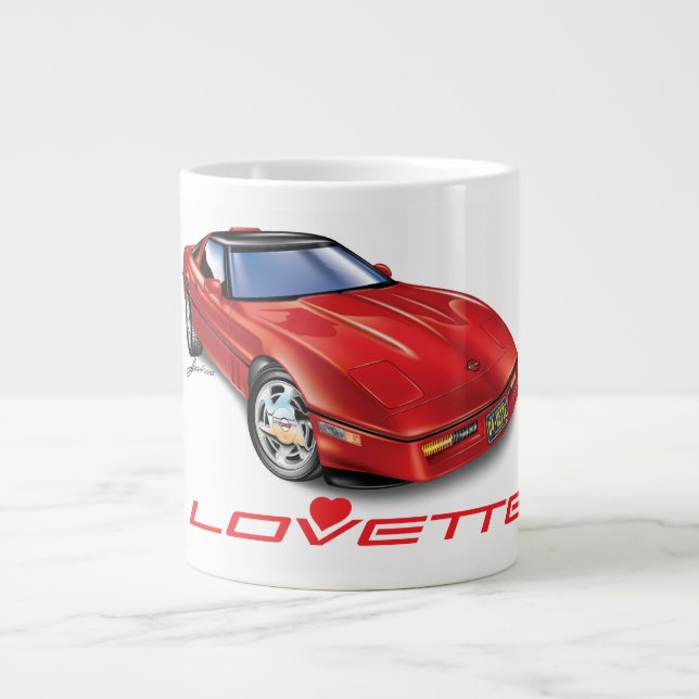 I LOVETTE UNIQUE CAR DESIGN LARGE COFFEE MUG (Front)