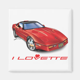 I LOVETTE UNIQUE CAR DESIGN MAGNET