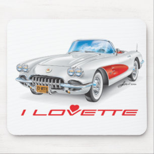 I LOVETTE UNIQUE CAR DESIGN MOUSE PAD