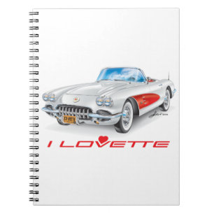 I LOVETTE UNIQUE CAR DESIGN NOTEBOOK