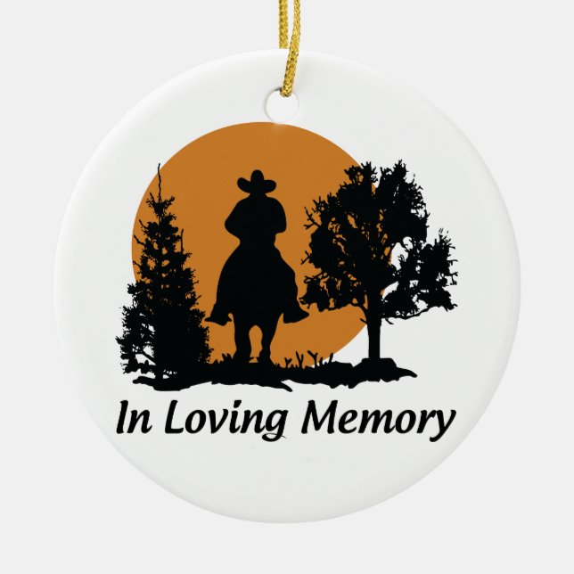 I Loving memory Ceramic Ornament (Front)