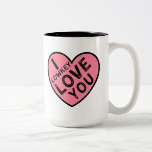 I Lowkey Love You Valentine's Two-Tone Coffee Mug