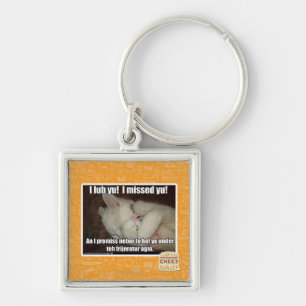 I lub Yu! I missed yu! Key Ring