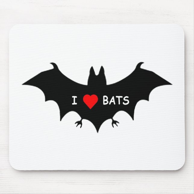 I Luv Bats Mouse Pad (Front)