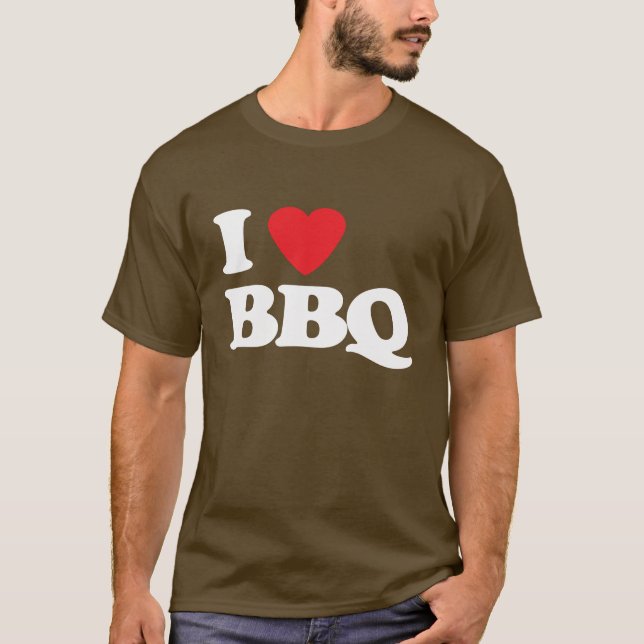 I Luv BBQ T-Shirt (Front)
