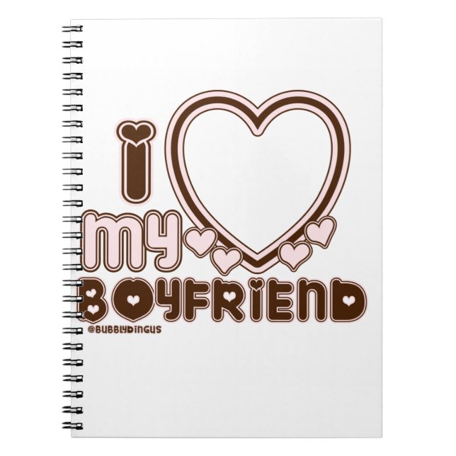 i luv brown bf notebook (Front)