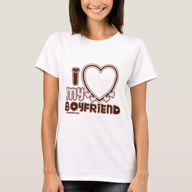 i luv brown bf T-Shirt (Front)