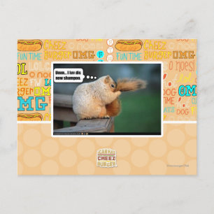 I luv dis new shampoo postcard
