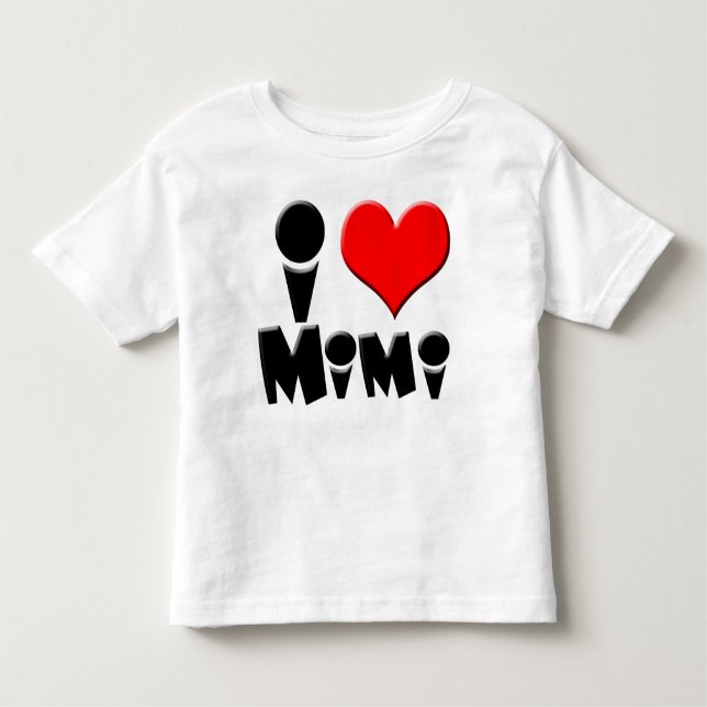 I Luv Mimi Toddler T-Shirt (Front)