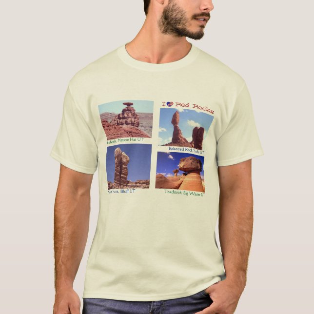 I Luv Red Rocks T-Shirt (Front)