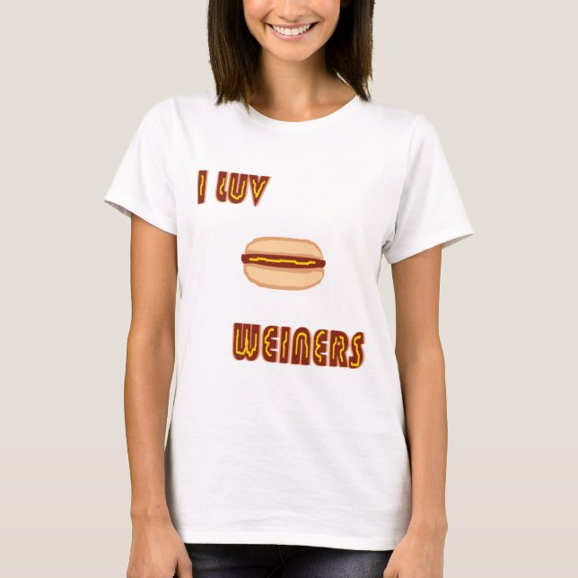 i luv weiners T-Shirt (Front)