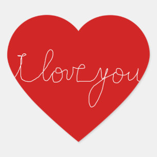 i luv you heart sticker