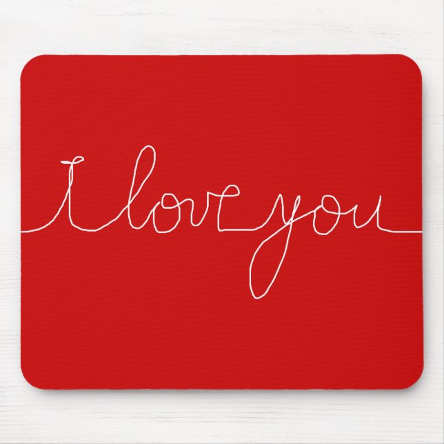 i luv you mouse pad (Front)