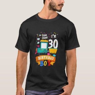 I m 30th Birthday Boy Cute Train 30 Year Old B Day T-Shirt