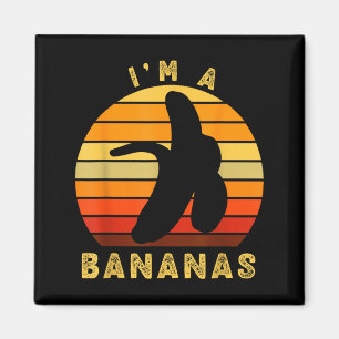 I’m A Bananas Funny Retro Vintage Banana Humor Sun Magnet