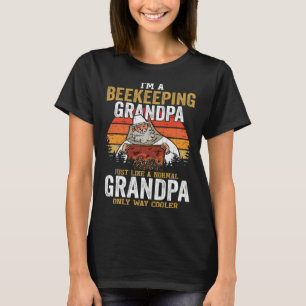 I m A Beekeeping Grandpa Fun Beekeeper Apiary Hone T-Shirt